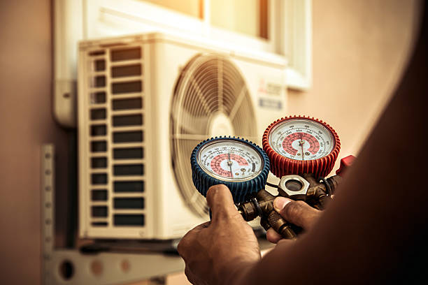 Professional Hvac technician working in Perry Hall, MD